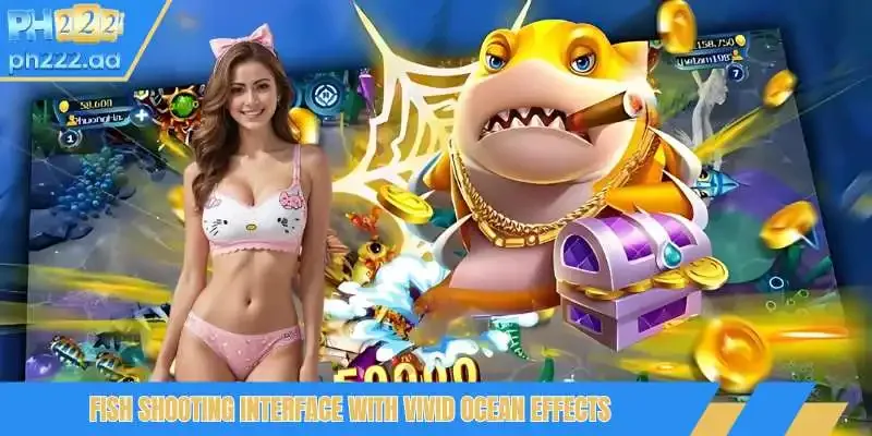 Fish shooting interface with vivid ocean effects