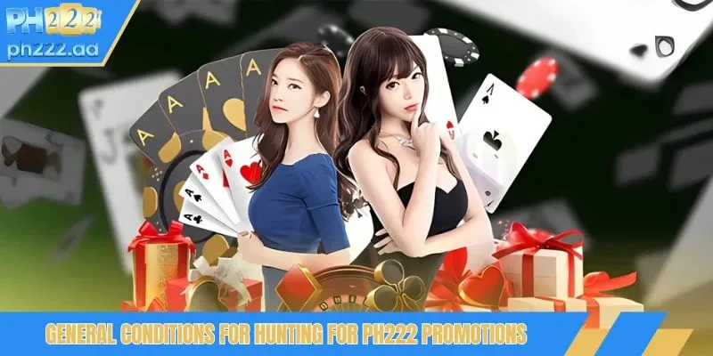 General conditions for hunting for PH222 promotions