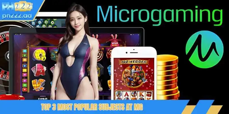 Top 3 most popular subjects at MG